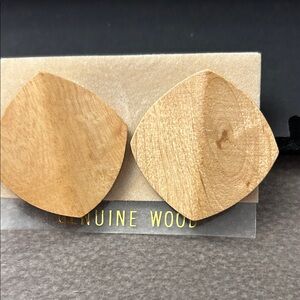 Natural Wood Earrings